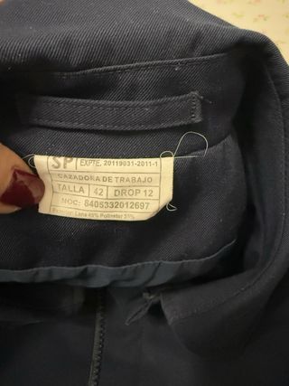 Cazadora militar azul