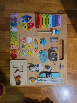 Tabla actividades sensorial Montessori