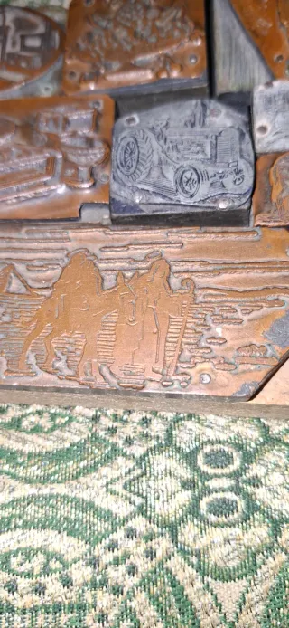 Antiguas piezas de imprenta