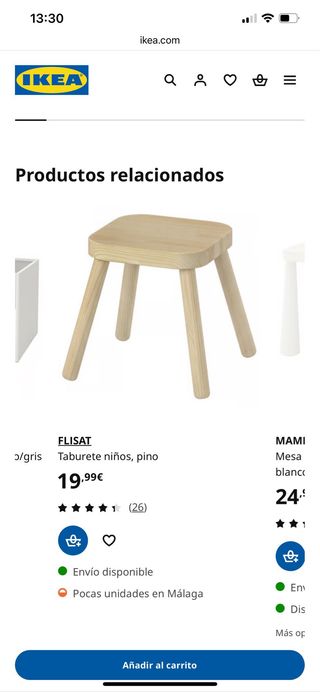 Mesa infantil madera con 2 taburetes