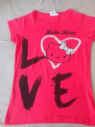 Lote 2 Camisetas Mujer Hello Kitty
