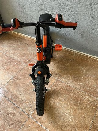 Bicicleta infantil Btwin naranja 14” 3-6 años