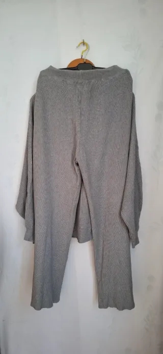 Conjunto punto gris 2 piezas jersey murciélago