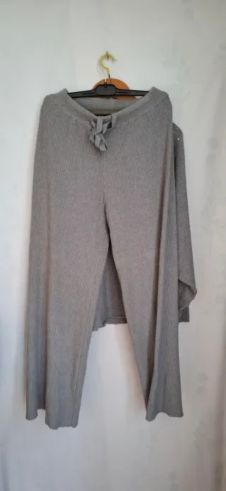 Conjunto punto gris 2 piezas jersey murciélago