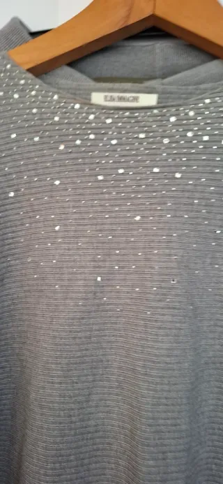 Conjunto punto gris 2 piezas jersey murciélago