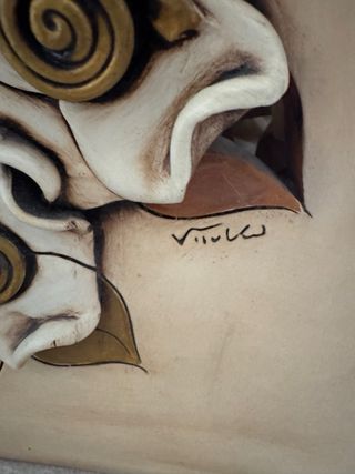 Portariviste Vitullo ceramica decorato fiori