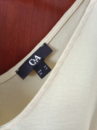 Vestido amarillo C&A