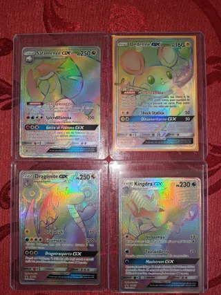 Lotto Carte Pokemon GX Hyper Rare dragonite NM