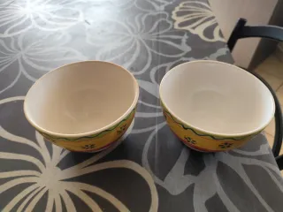 2 Ciotole Tazzoni Colazione Ceramica