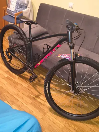 Bicicleta Montaña Rockrider Negra