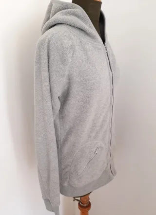 Sudadera Polar con Capucha Gris