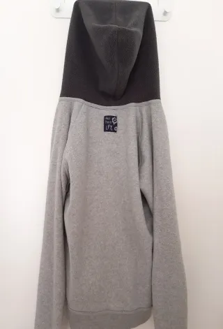 Sudadera Polar con Capucha Gris