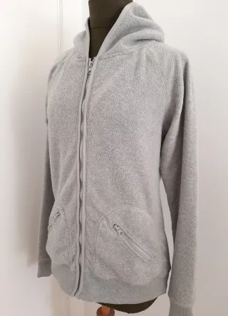 Sudadera Polar con Capucha Gris