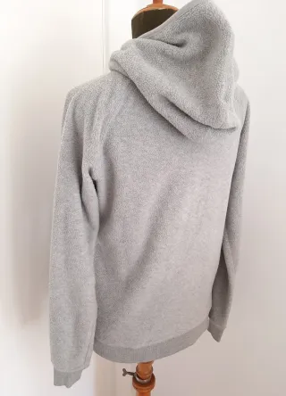 Sudadera Polar con Capucha Gris