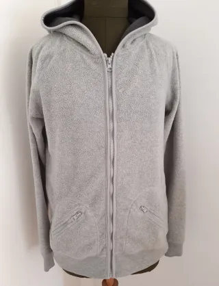 Sudadera Polar con Capucha Gris