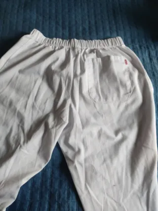 Pantalón de trabajo unisex blanco
