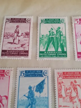 Lote Sellos Marruecos Protectorado Español 1936