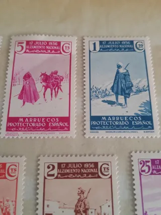Lote Sellos Marruecos Protectorado Español 1936