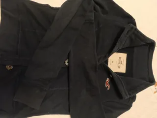 Sudadera Hollister azul botones talla M