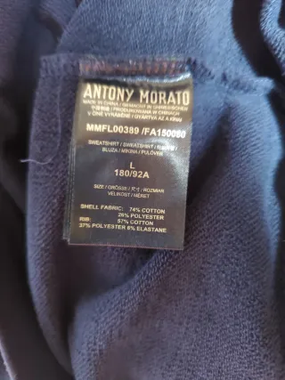 Felpa Antony Morato Blu Taglia L