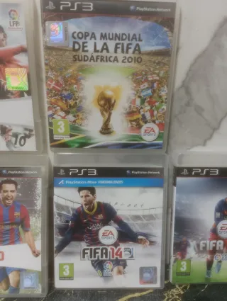 Juegos PS3: FIFA 09, 10, 14,16y Copa Mundial 2010