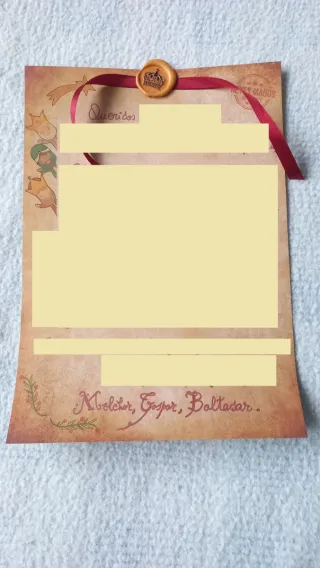 Pergamino Reyes Magos