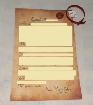 Pergamino Reyes Magos