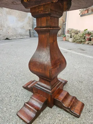 Tavolino ottagonale lastronato  restaurato