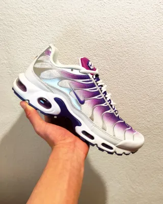 Nike Air Max TN Roxo e Branco - Tamanho 44