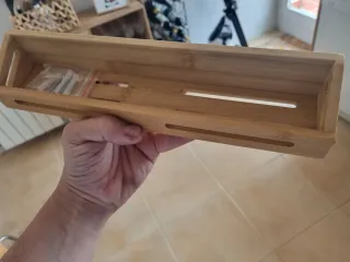 Especiero colgante de bambú