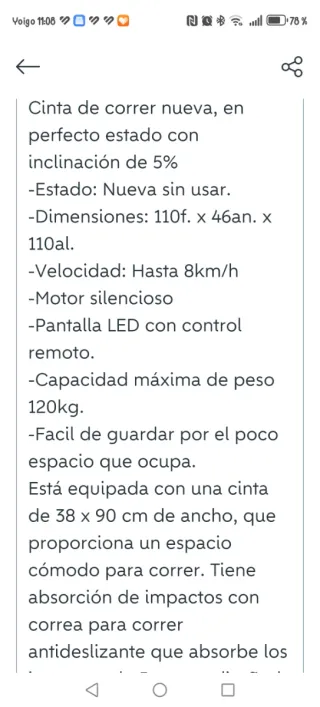 Cinta Correr Plegable 5% Incl. Vidacharmy