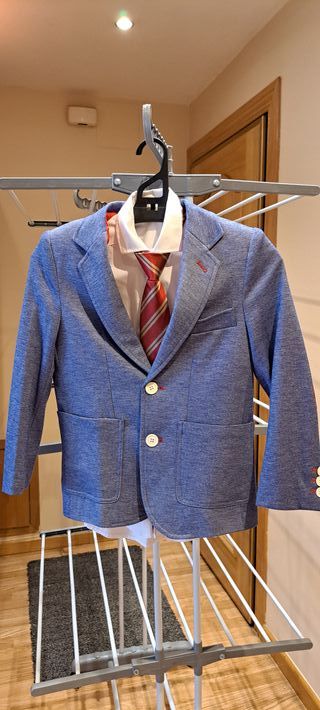 Traje chaqueta azul niño 8 años