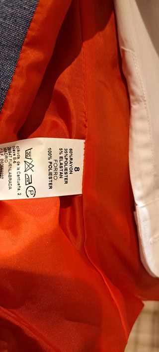 Traje chaqueta azul niño 8 años