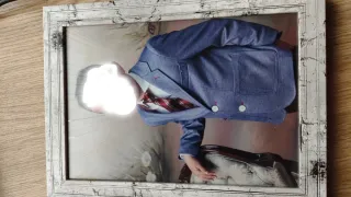 Traje chaqueta azul niño 8 años