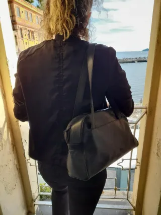 Borsa Versace Pelle Nera Vintage