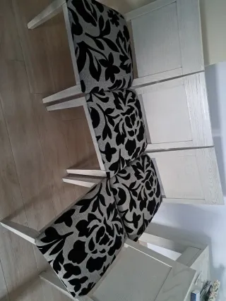 Pack 4 Sillas Tapizadas Flores