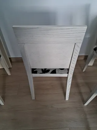 Pack 4 Sillas Tapizadas Flores