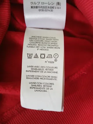 Sudadera Polo Ralph Lauren Oso Roja