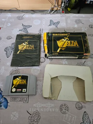 Zelda Ocarina of Time N64 Caja Manual Cartucho