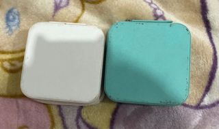 Mini Joyeros Blancos y Turquesa