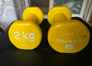 2 Pesas DOMYOS 2kg Amarillas