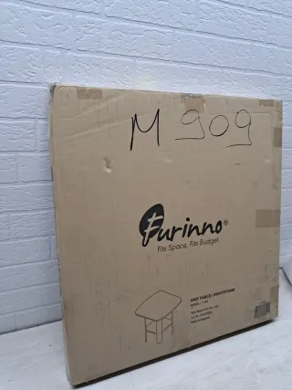 Mesa auxiliar Furinno madera oscura