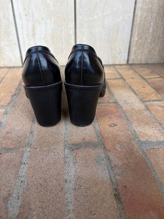 Mocassini con tacco SHEEN neri