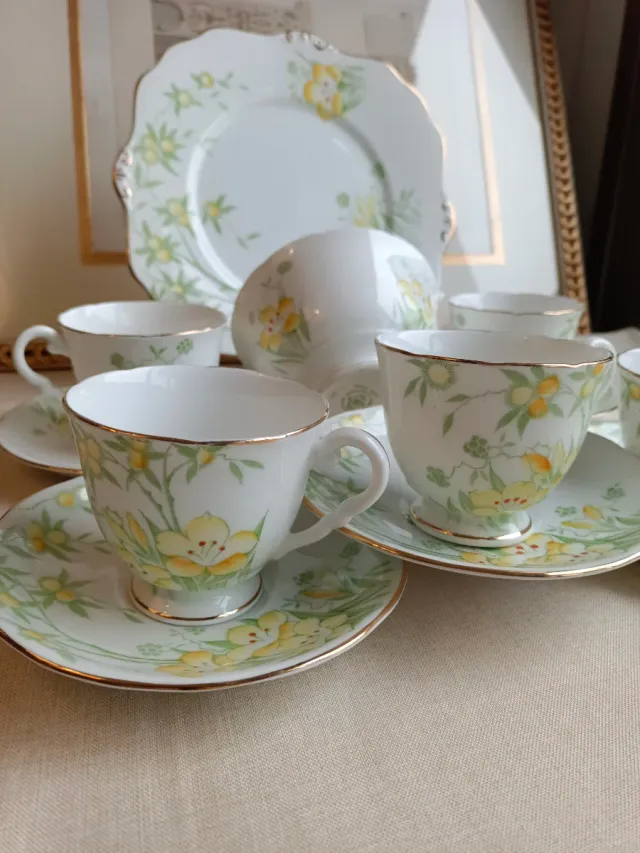 Juego de té inglés Bone China royal Stanford