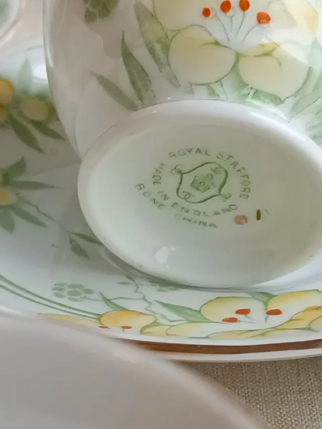 Juego de té inglés Bone China royal Stanford