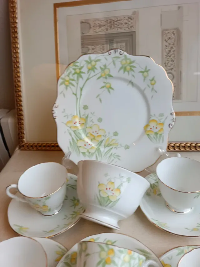 Juego de té inglés Bone China royal Stanford