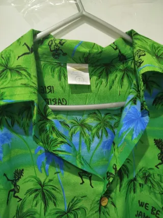 Camisa Hawaiana Estampada Palmeras