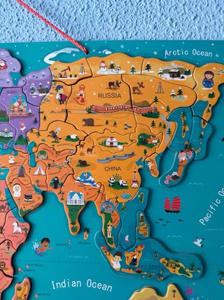 Mapa del Mundo Puzzle Infantil
