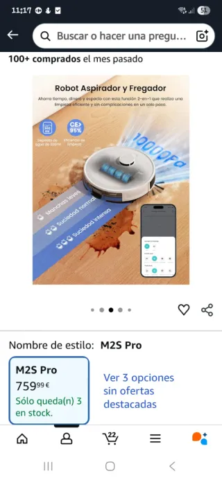 Robot aspirador Lefant - Usado 2 semanas