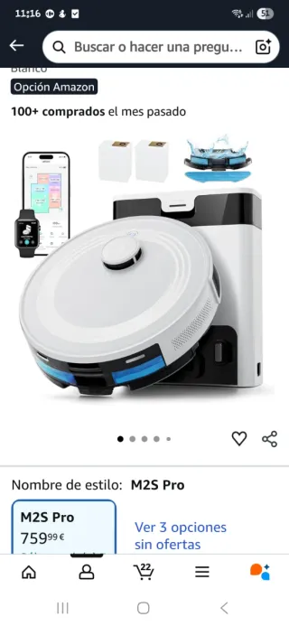 Robot aspirador Lefant - Usado 2 semanas